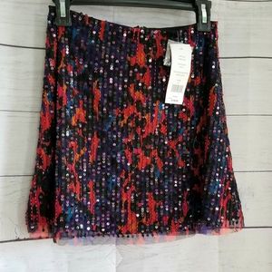 NWT Sequined Mini Skirt